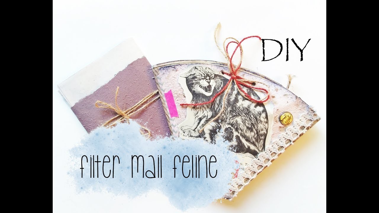 #DIY FILTER MAIL. FILTER BOOK VINTAGE FELINE
