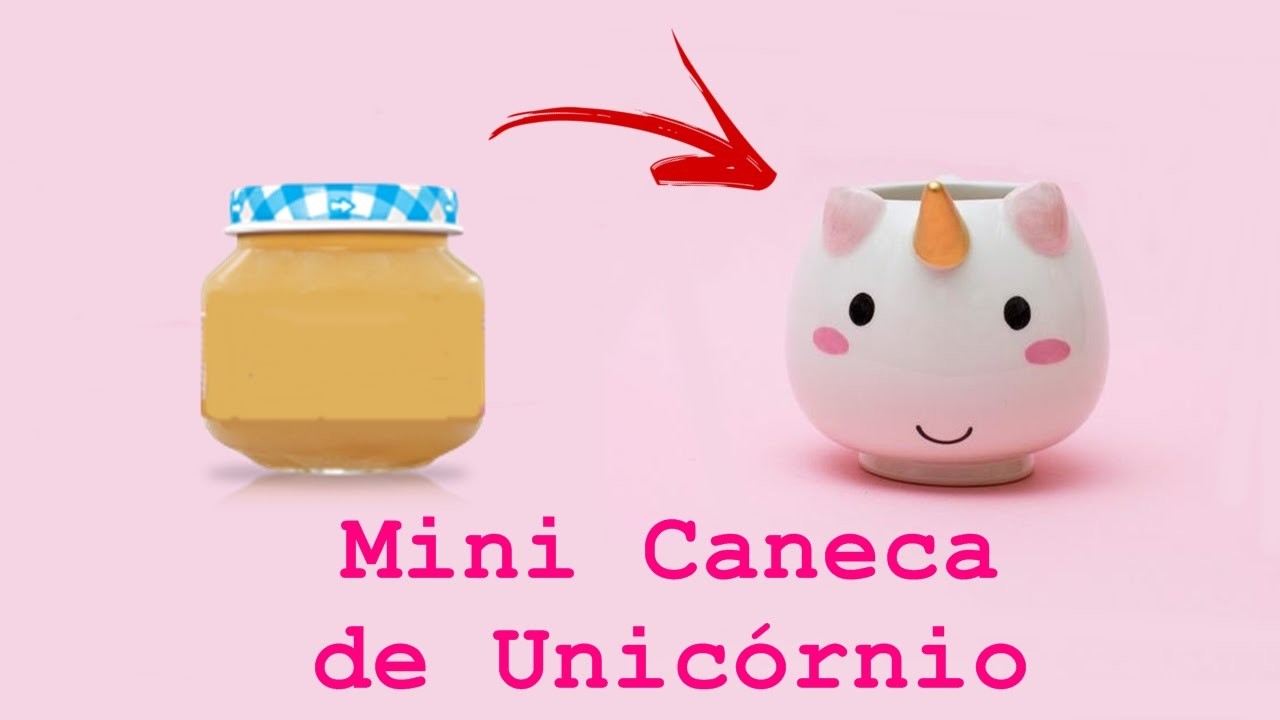 [DIY] MINI CANECA DE UNICÓRNIO ????☕ - (Unicorn Mug) | Polly Peçanha