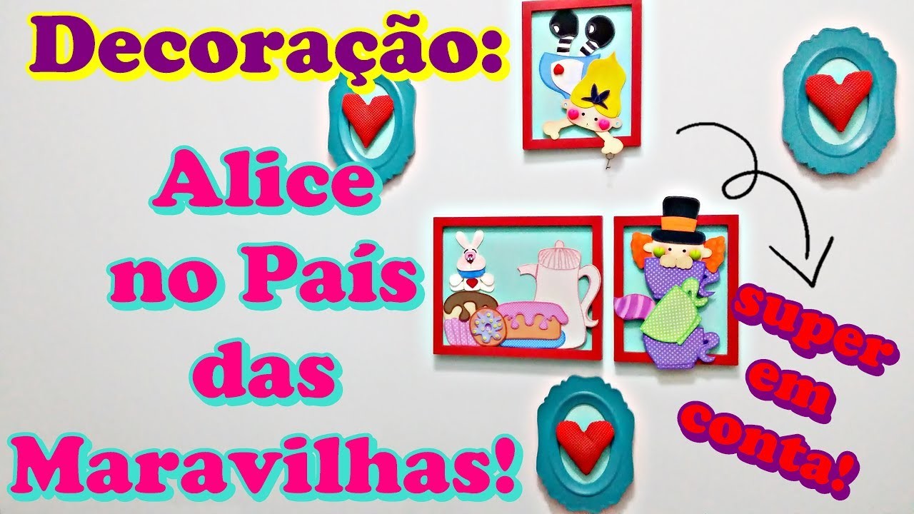 DIY: Parede Alice no País das Maravilhas- Decoração de Festa