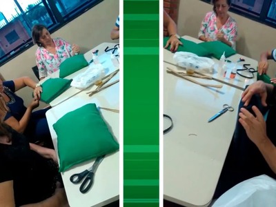 Oficina de Artesanato de Almofada de Notebook