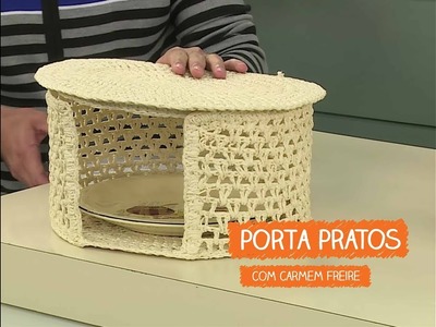 Porta Pratos com Carmem Freire | Vitrine do Artesanato na TV - Rede Família