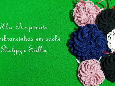 ????Como fazer Flor em Crochê passo a passo completo para sachê perfumado #crochet