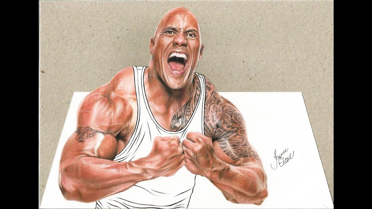 Desenhando Dwayne "The Rock" Johnson | 3D