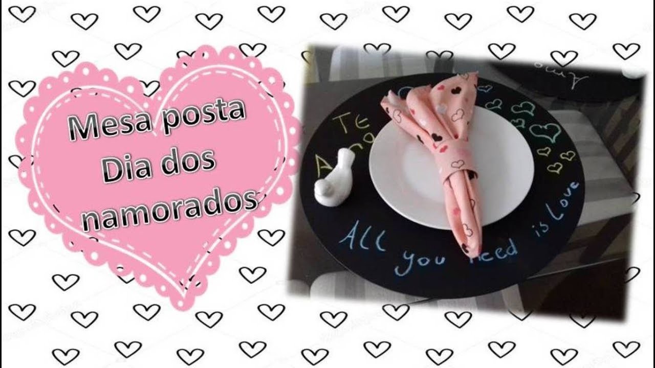 DIY: Mesa posta dia dos namorados | canal de decorção