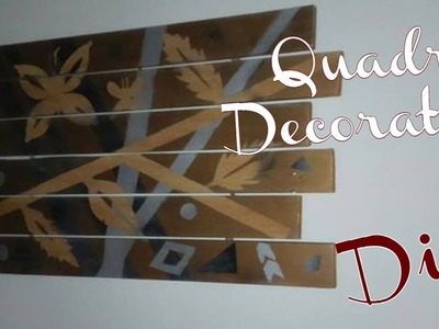 DIY :: Quadro Decorativo Reciclado #TireiDaCaçamba
