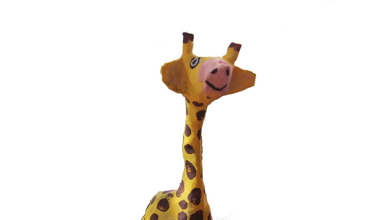 Girafinha de papel facil, como fazer passo a passo