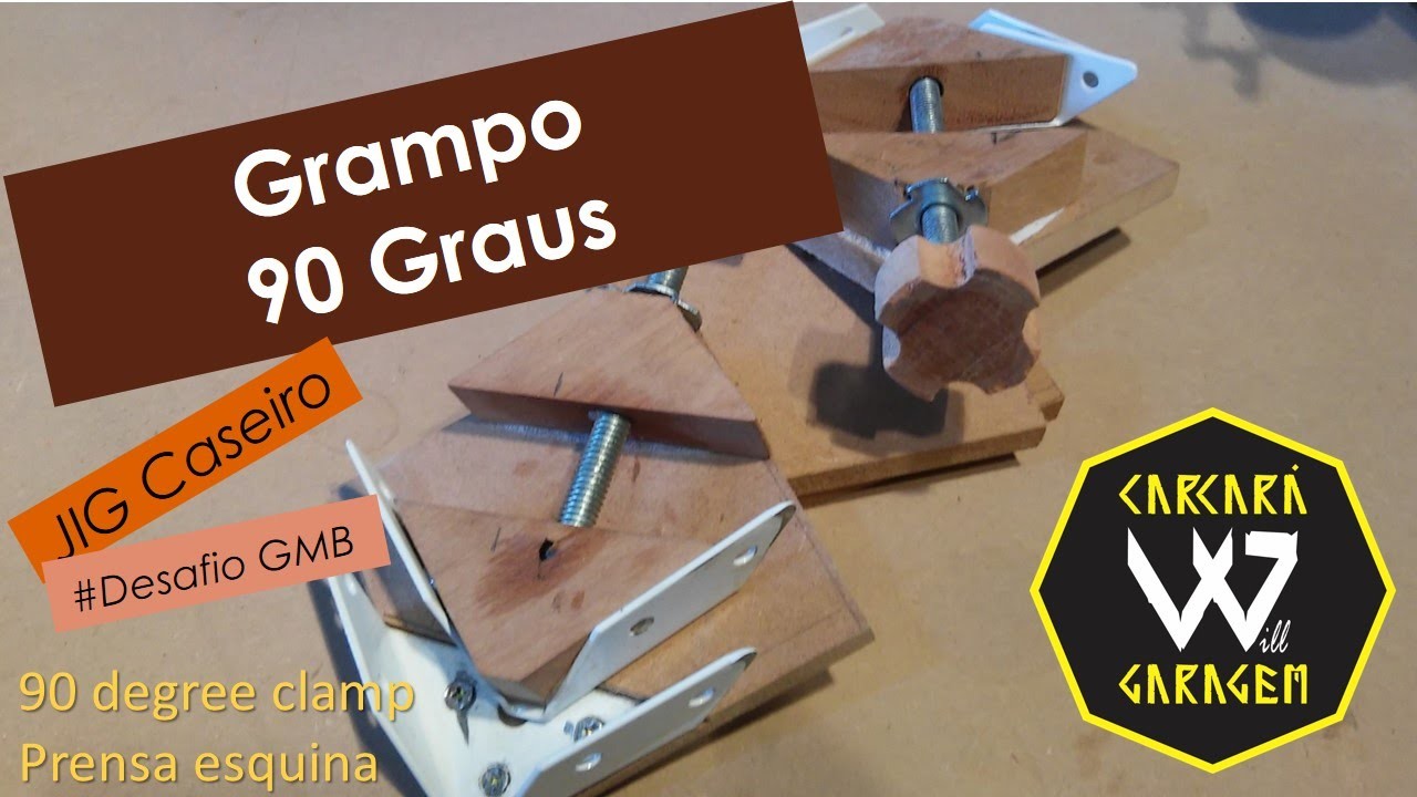 Grampo 90 Graus - 90 degree. corner clamp - Prensa esquina - JIG caseiro