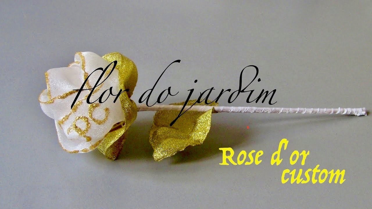 Rosa de  OURO  Personalizada -pink gold personalized
