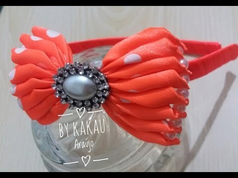 Tiara com Laço Camadas - Aula 150