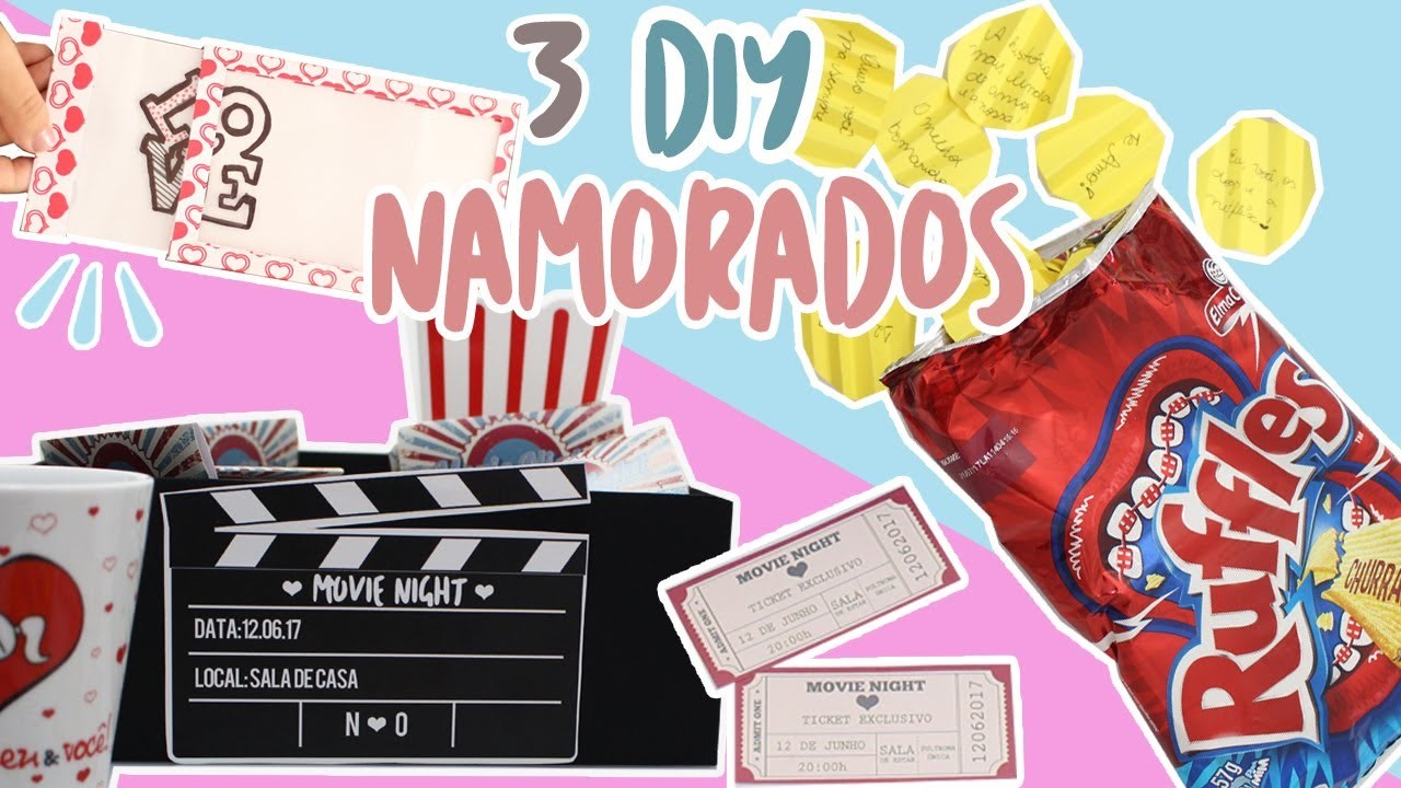 3 DIY: Presentes Barato para o Dia dos Namorados | Box Cinema, Cartão Mágico e Batata Surpresa