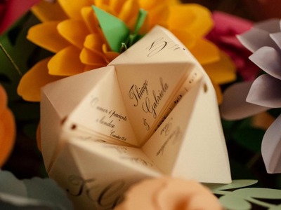 Decoração de Casamento com origami