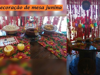 Diy decoração de mesa junina