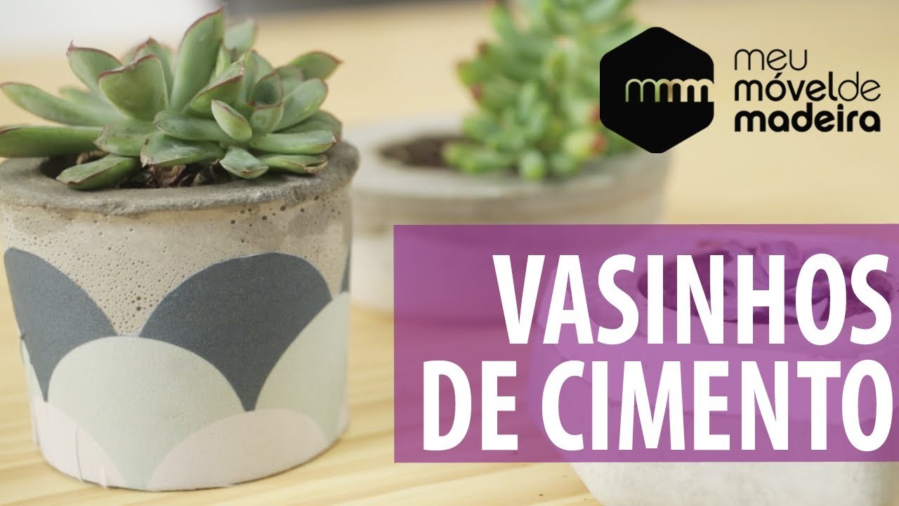 DIY: Vasos de Cimento Personalizados!