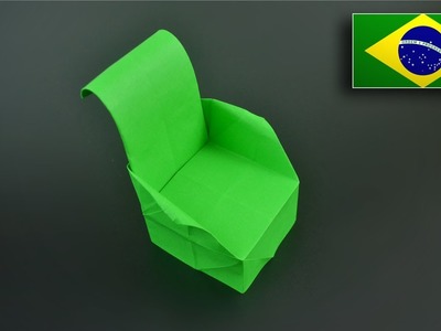 Origami: Poltrona - Instruções em Português BR