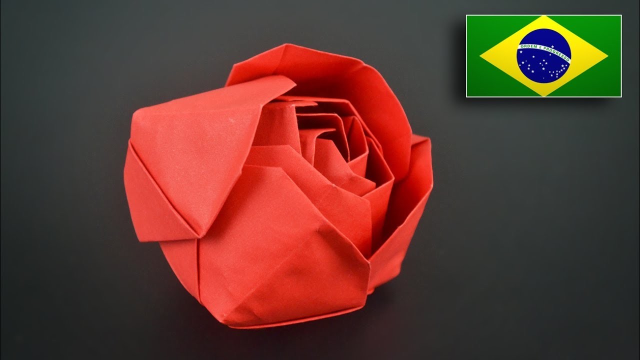 Origami: Rosa Modular - Instruções em Português BR