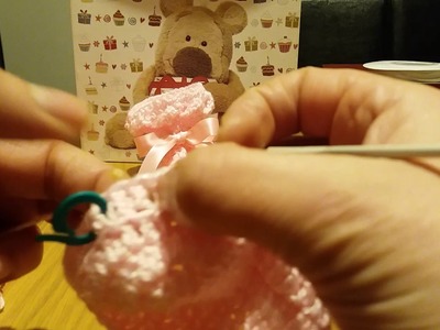Bota rosa para bebr 0.3 meses em  croche .com Maria helena