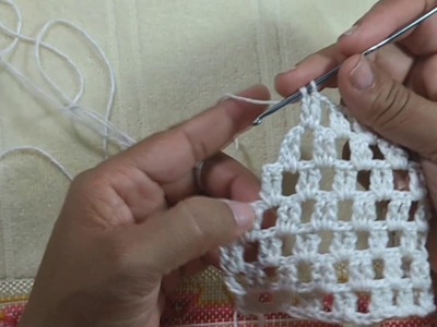 Como fazer crochê - Ponto tijolinho de crochê