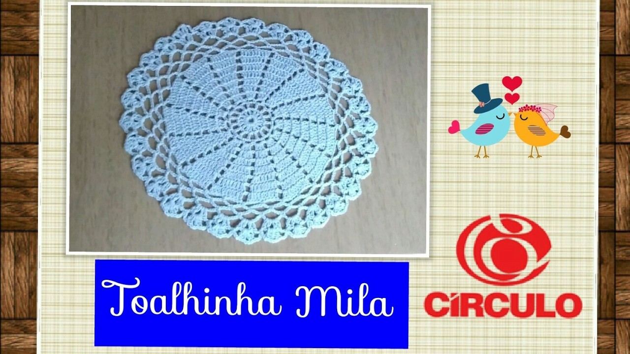 Versão Canhotos: Toalhinha Mila em crochê # Elisa Crochê