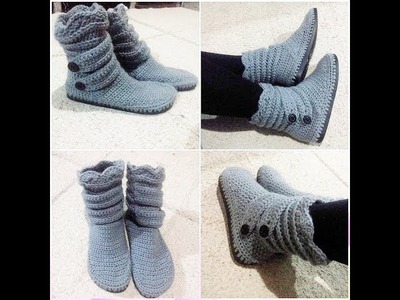 Botas em  Croche. Crochet Boots