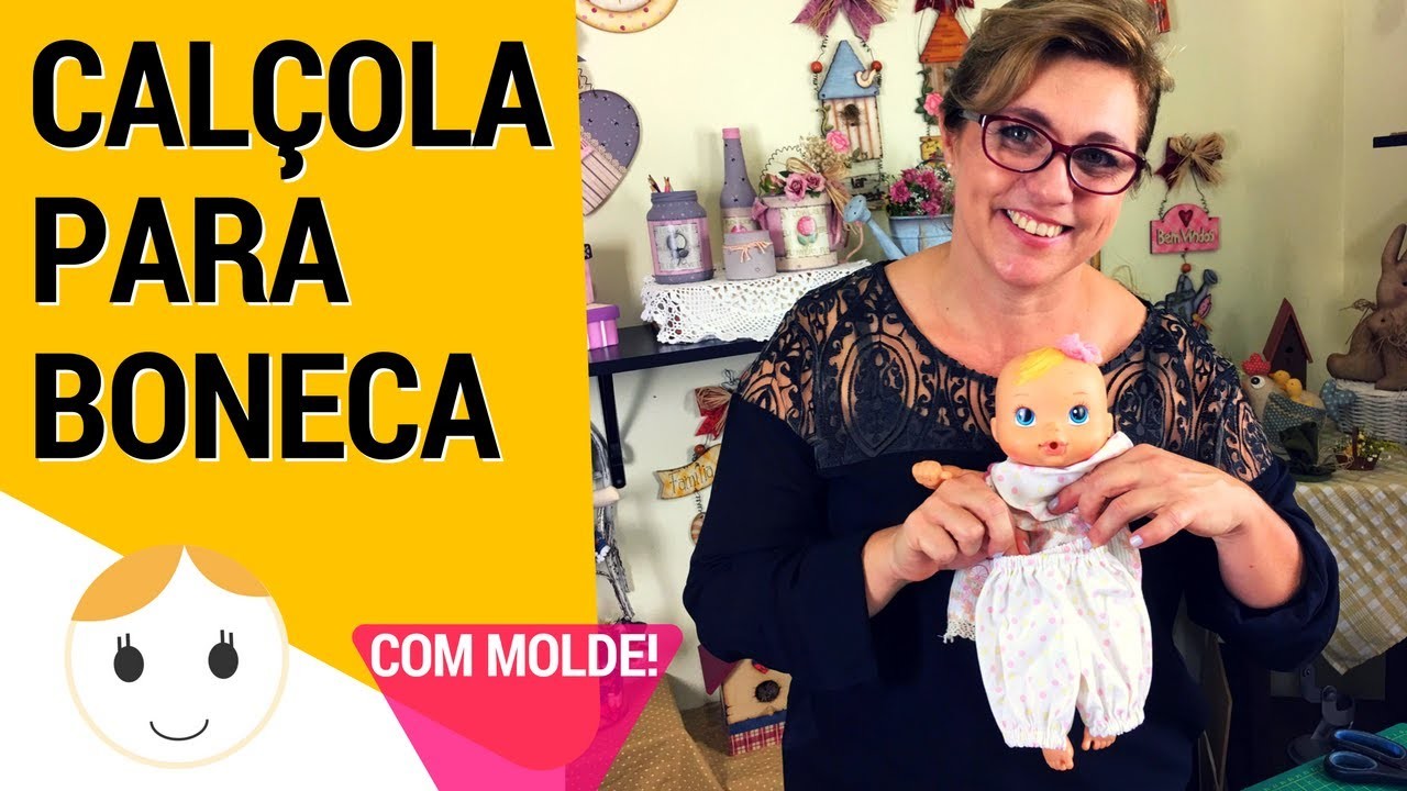 CALÇA.CALCINHA PARA BONECA BABY ALIVE | Drica TV