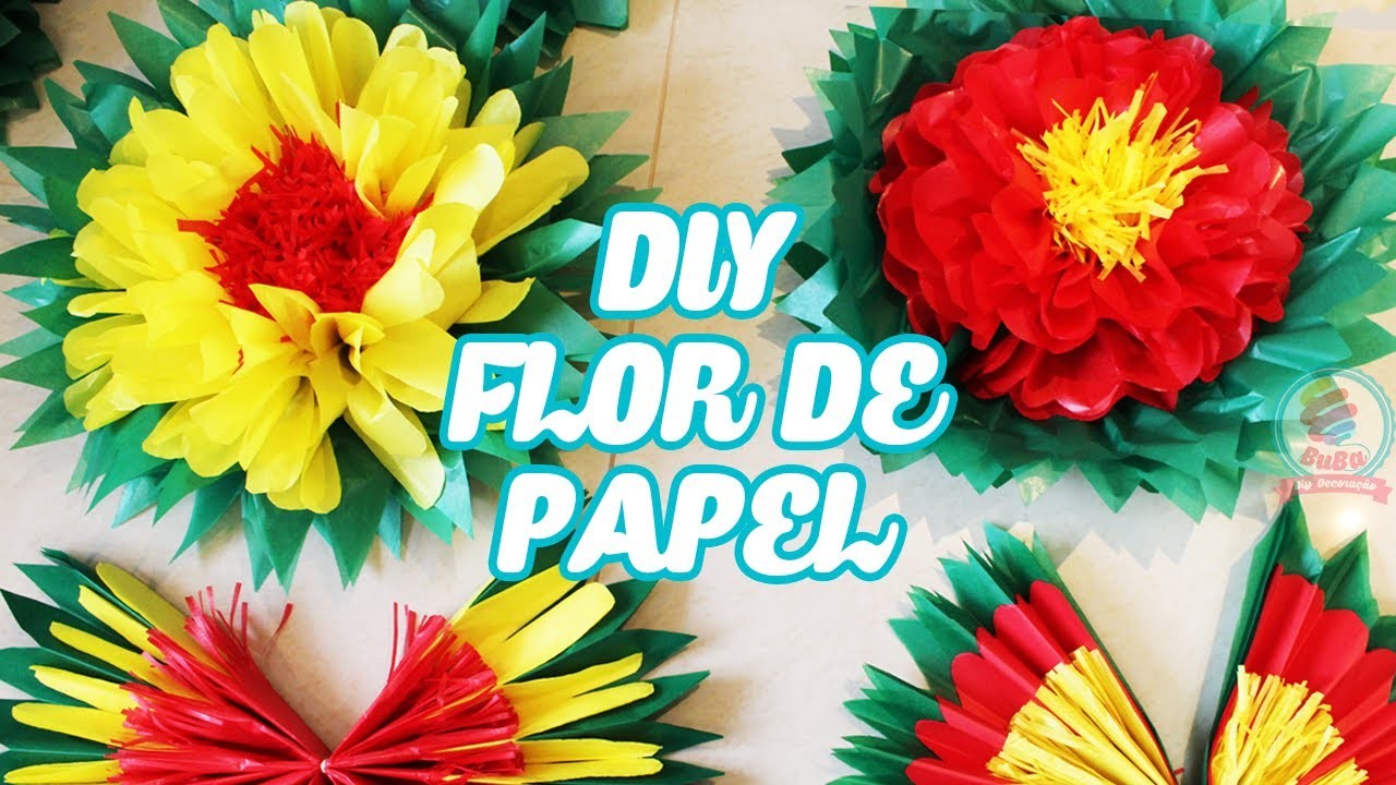 DIY: Flor de Papel ???? How to make paper flowers