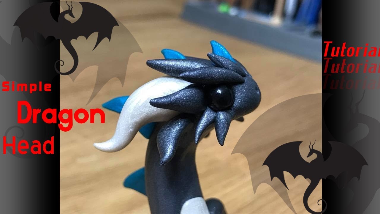Simple Dragon Head Tutorial || Polymer Clay