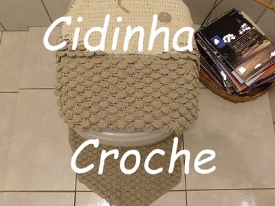 Cidinha Croche : Jogo De Banheiro Em Croche Peixe - Tampo Vaso(4 Peças) -Parte 1.2