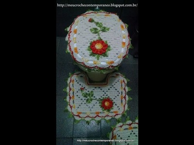 Jogo de Banheiro Juh Medina, capa do vaso, 2ª parte