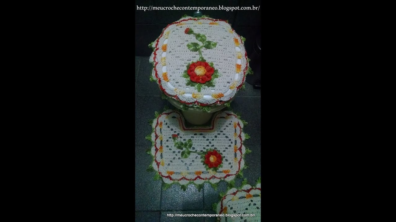 Jogo de Banheiro Juh Medina, capa do vaso, 2ª parte
