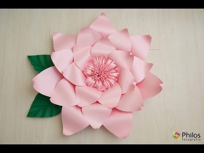 Montagem flor de papel- modelo 15