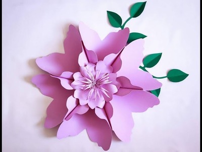 Montagem flor de papel-  modelo 13