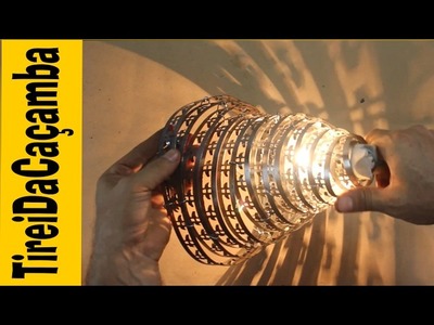 ♻️️ #TireiDaCaçamba: luminária estilo Industrial