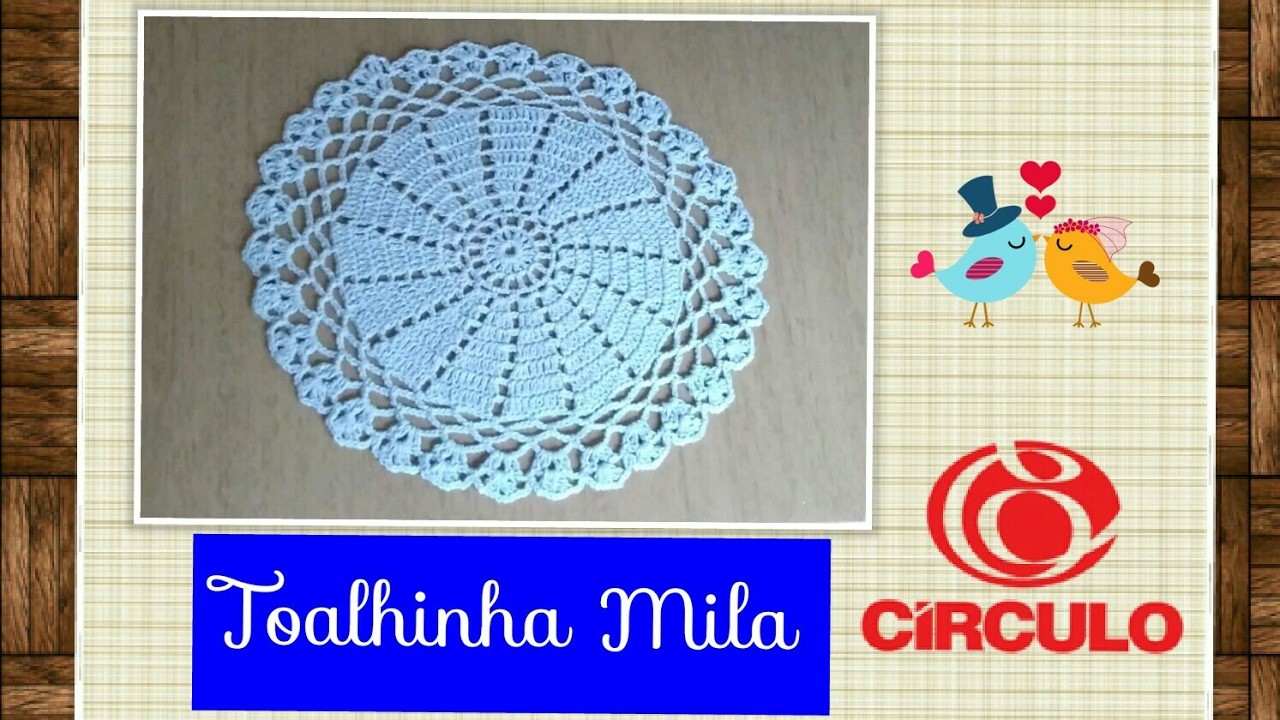 Versão Destros: Toalhinha Mila em crochê # Elisa Crochê