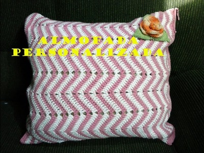 Almofada com ponto zig zag