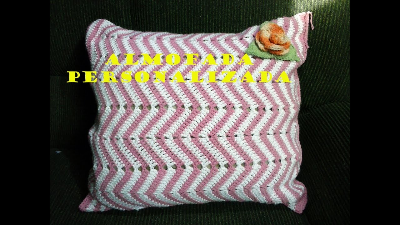 Almofada com ponto zig zag