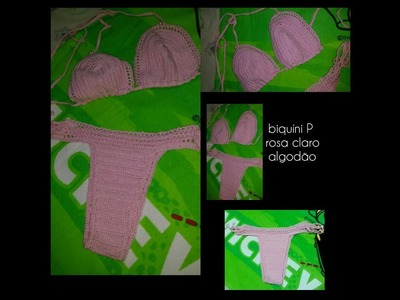 Biquíni de crochê , parte 3