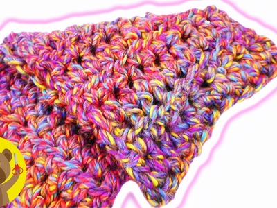 Cachecol sem usar agulha | Crochet para iniciantes