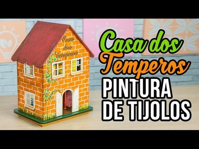 Casa dos Temperos - Pintura fácil de tijolinhos
