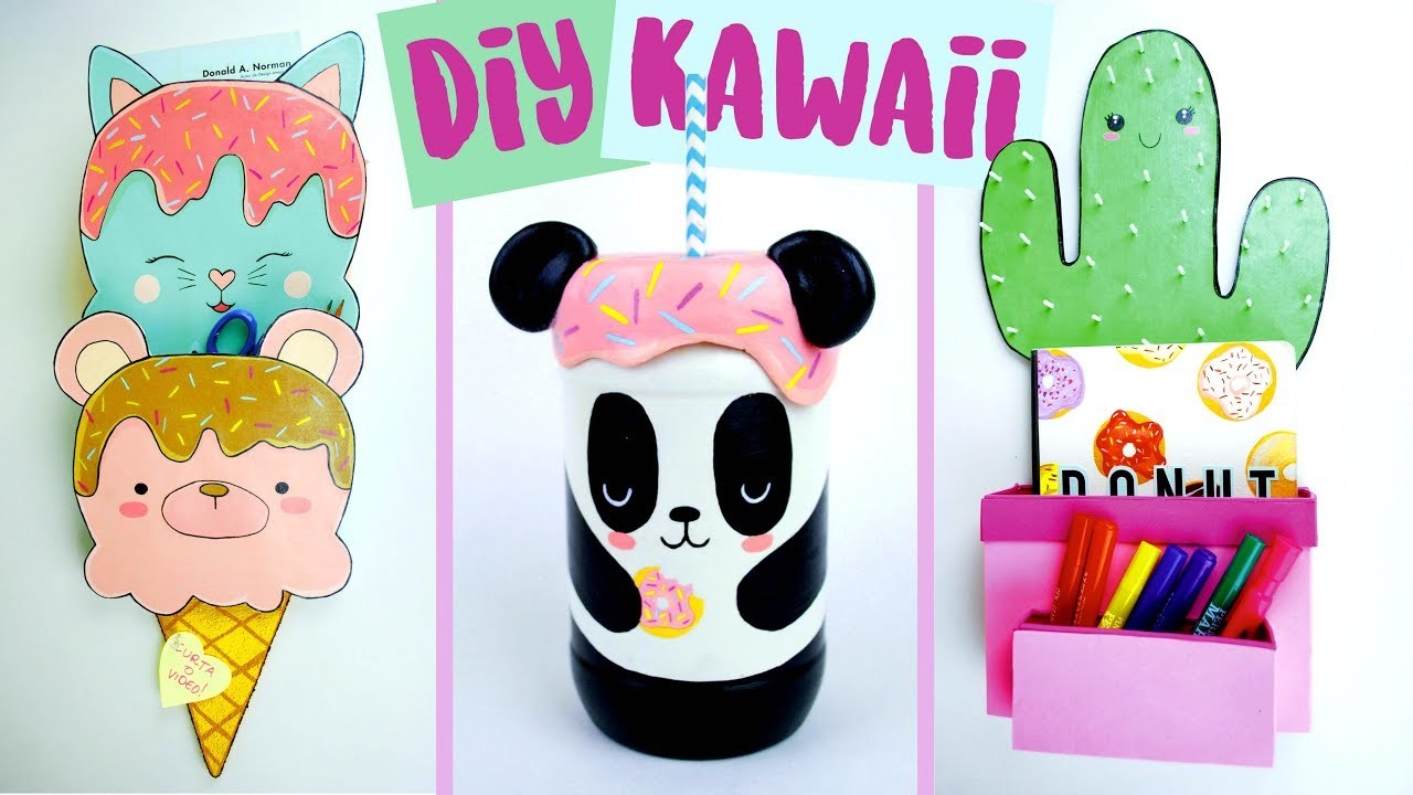DIY KAWAII 6 ideias com material reciclado! Feat. Diy com Vivi! Por Isabelle Verona