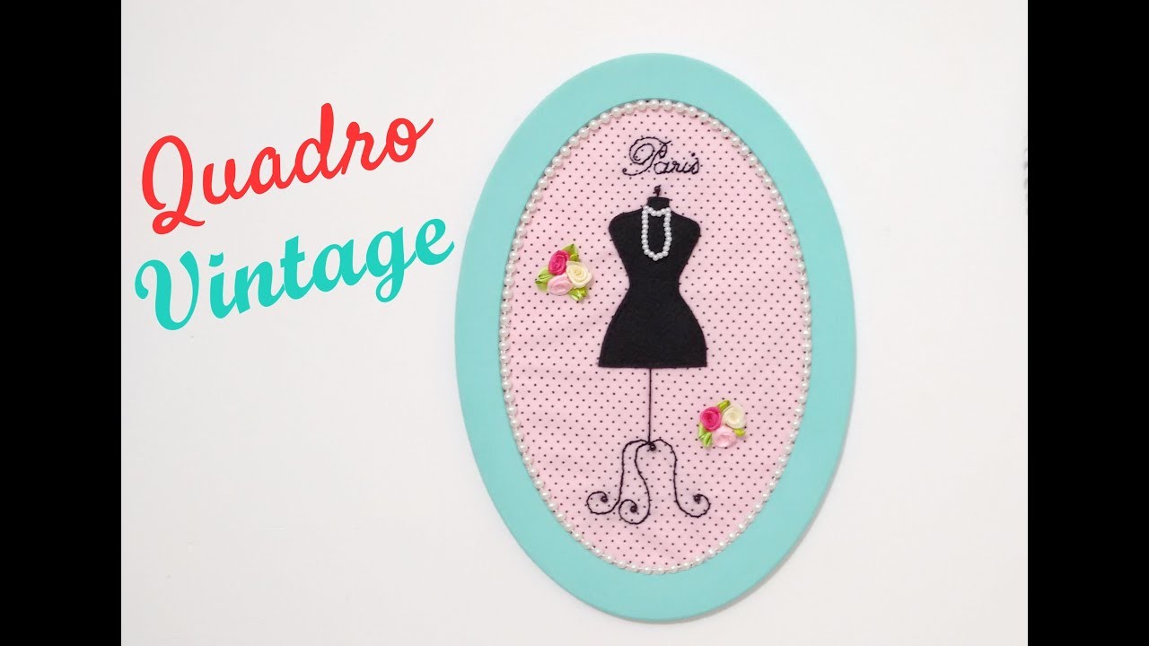 Quadro Vintage - Passo a passo | Lisandra Monteiro