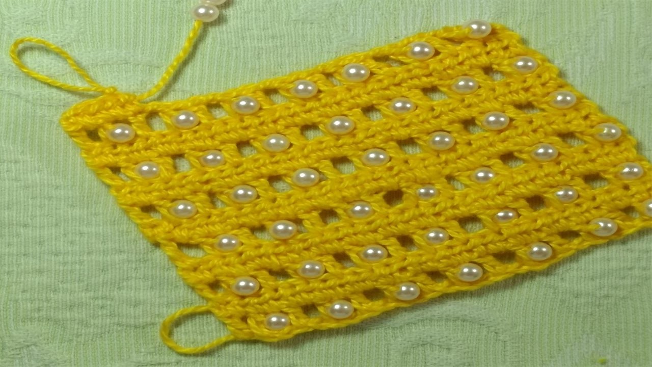 Como fazer crochê - Crochê com pedras