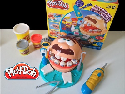 Dentista PlayDoh Brincando de Massinha Doctor Dentist Drill N Fill Playset