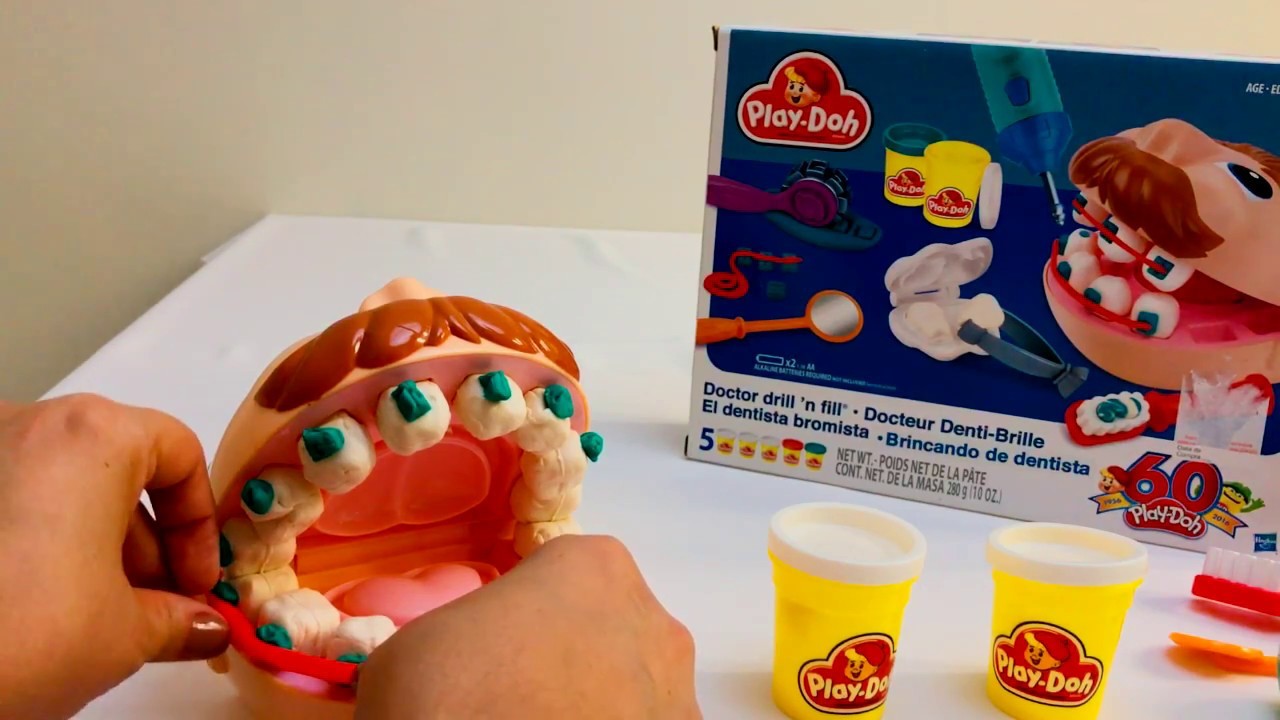 João Comilão Massinha Play-Doh Brincando de Dentista - Abrindo o Brinquedo