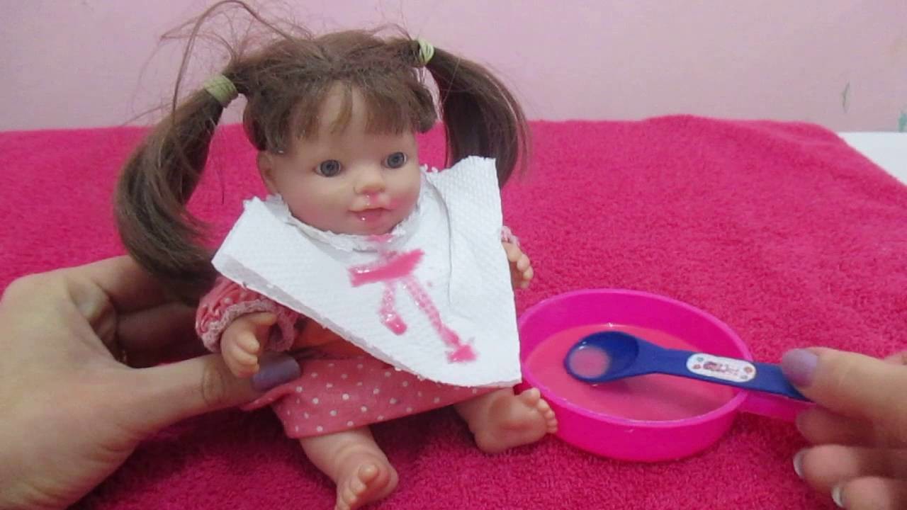 Minha boneca BABY ALIVE comendo comidinha de verdade, papinha