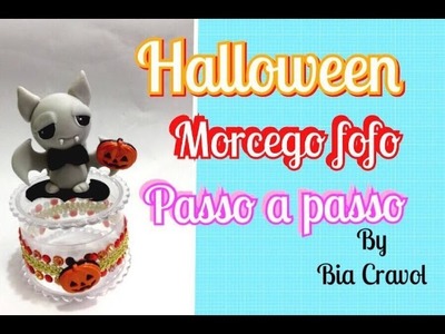 Morcego Fofo + Halloween - Biscuit - Passo a passo -DIY -Bia Cravol