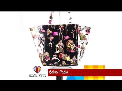 Aula em vídeo de bolsa artesanal de tecido Paola. Awesome fabric bag tutorial
