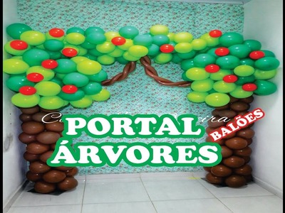 Como fazer Arco de balões PORTAL -Canal Juju Oliveira