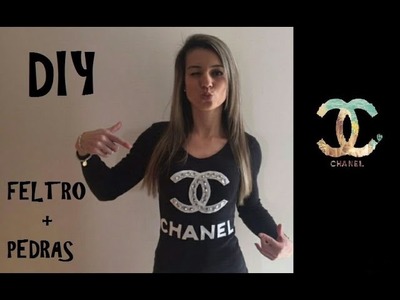 DIY: Blusa com feltro e pedras