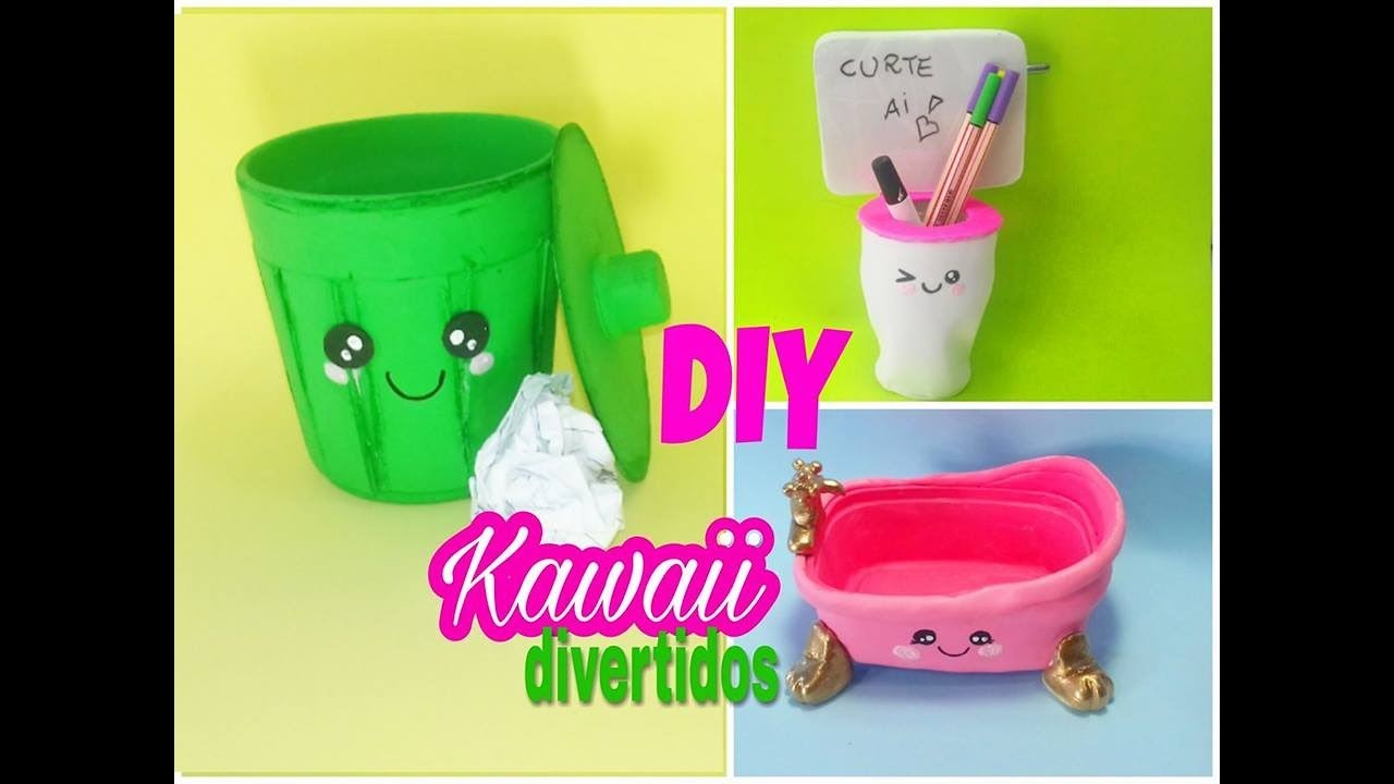 DIY Kawaii 6 ideias com material reciclado feat Isabelle Verona