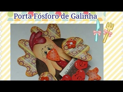 DIY-PORTA fósforo de Galinha
